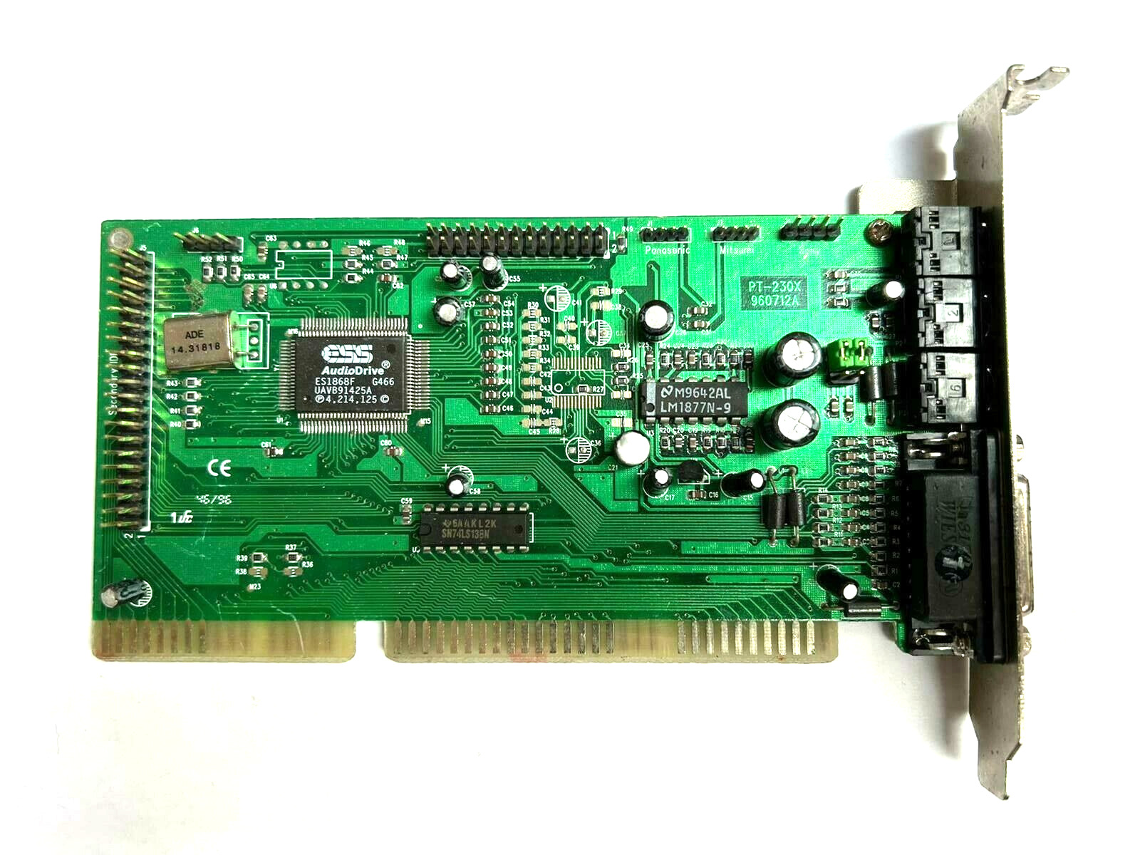 Pine PT230X ISA 16-bit ESS ES1868, 1996 sound card retro