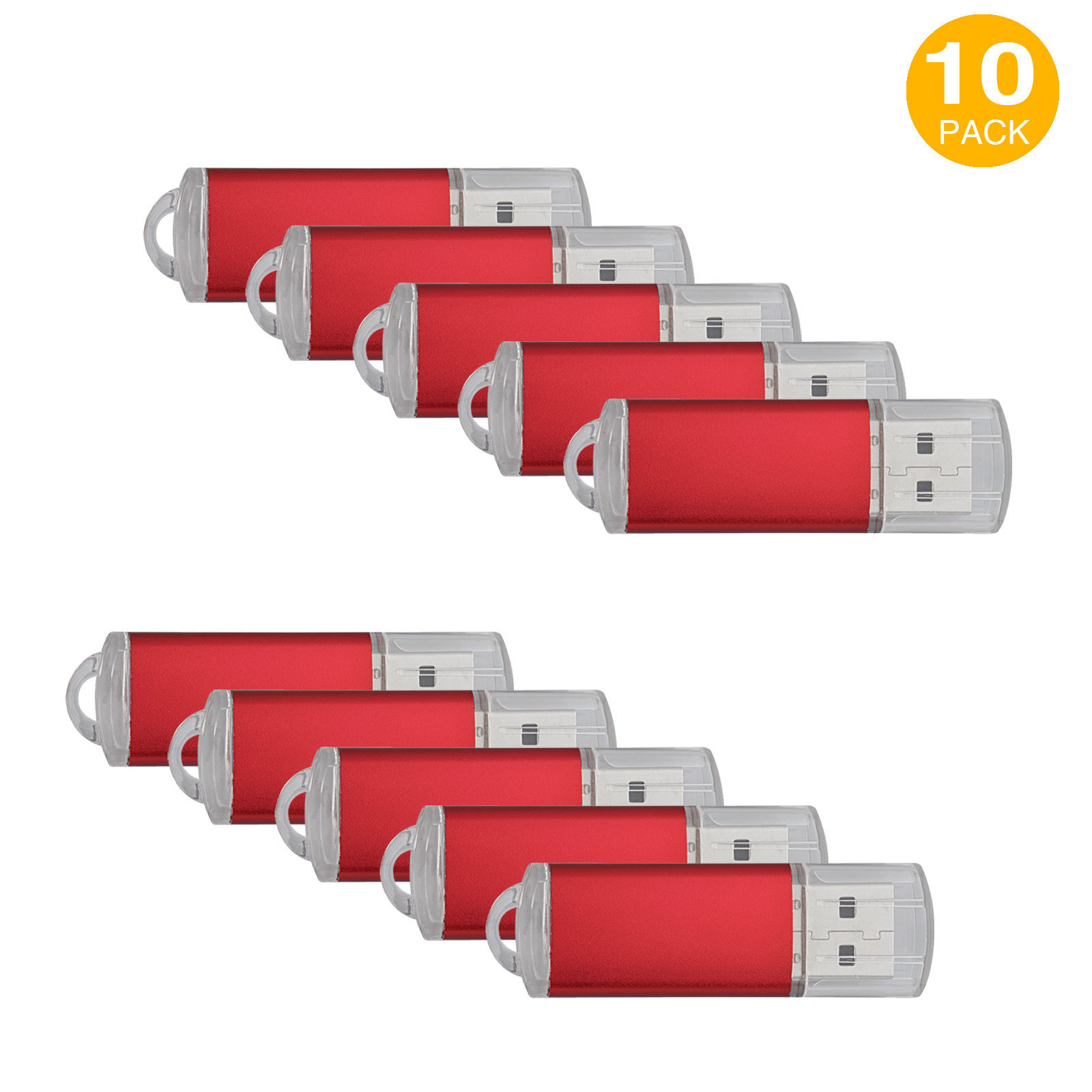 10PCS/Lot Rectangle Blank Media Memory Stick USB Flash Drive 1GB 2GB 4GB 8GB 32G