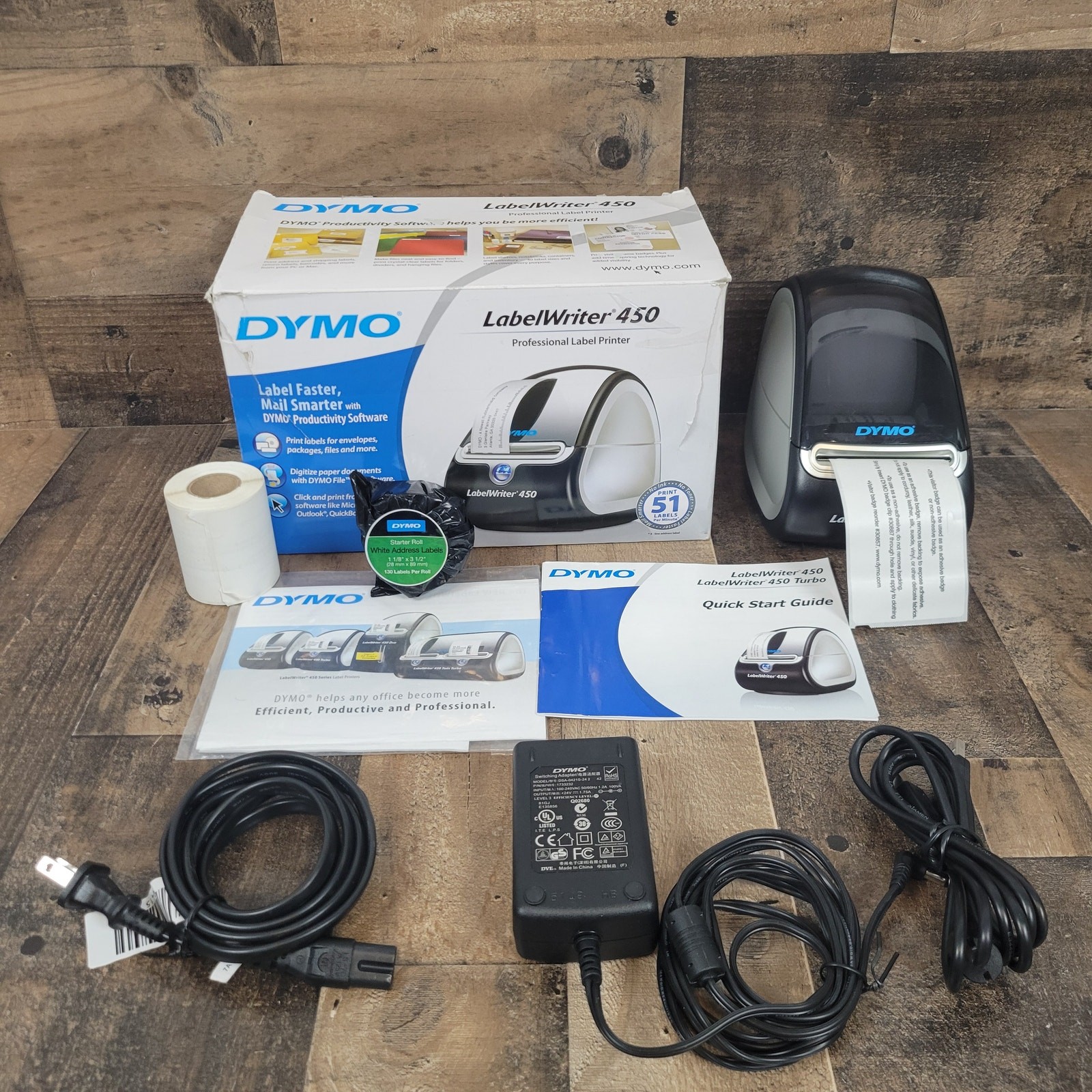 Dymo LabelWriter 450 Thermal Label Printer 1750110 Disc Not Included Tested