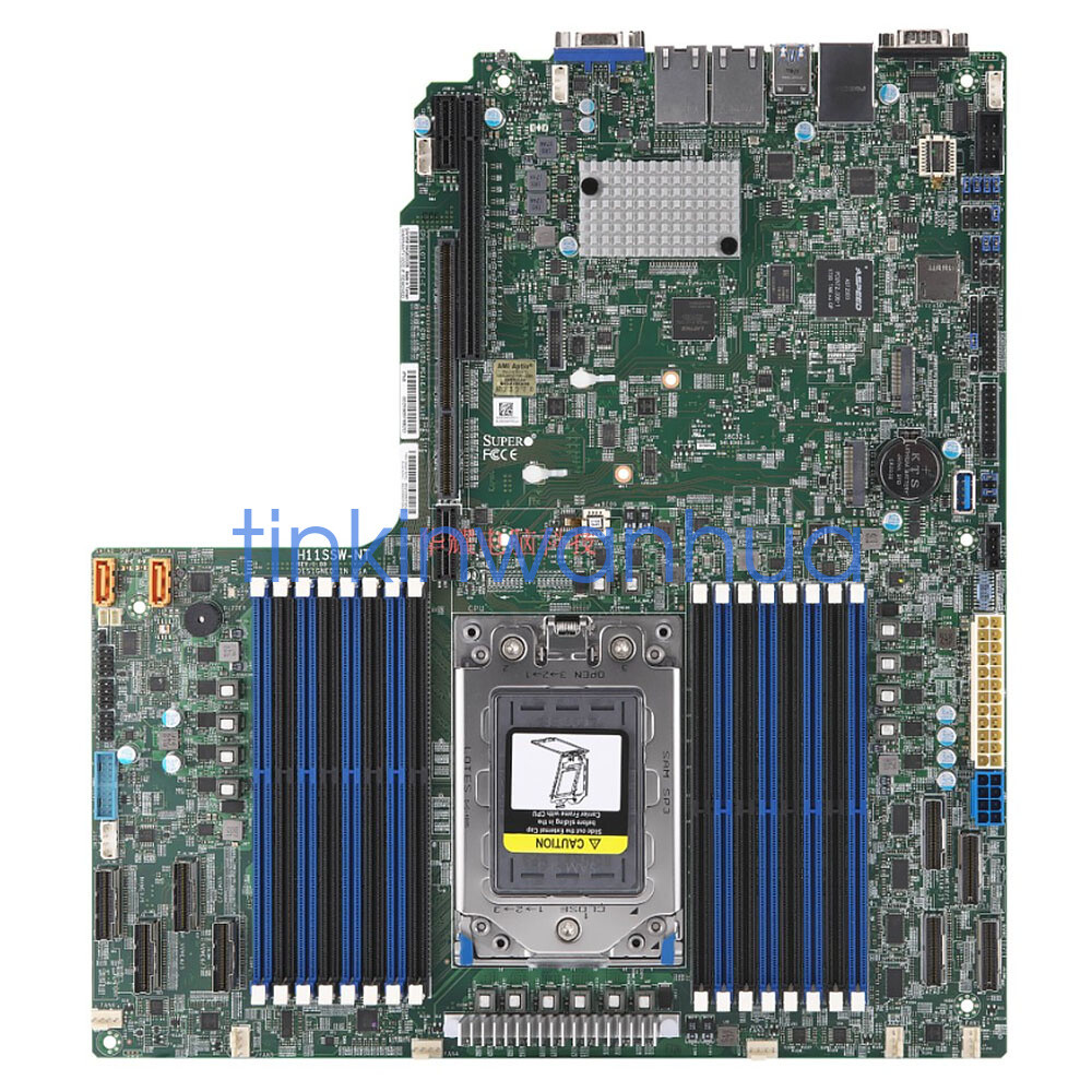 For Supermicro H11SSW-NT DDR4 Motherboard Support AMD EPYC 7001/7002 Series
