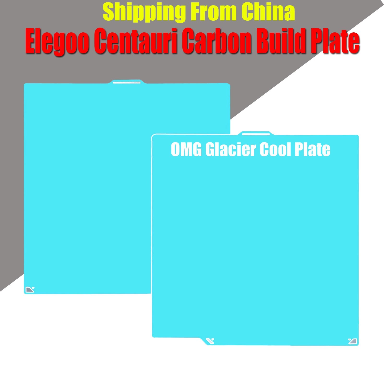 Build Plate for Centauri Carbon 3D Printer Double-Sided Glacier Cold Build Plate
