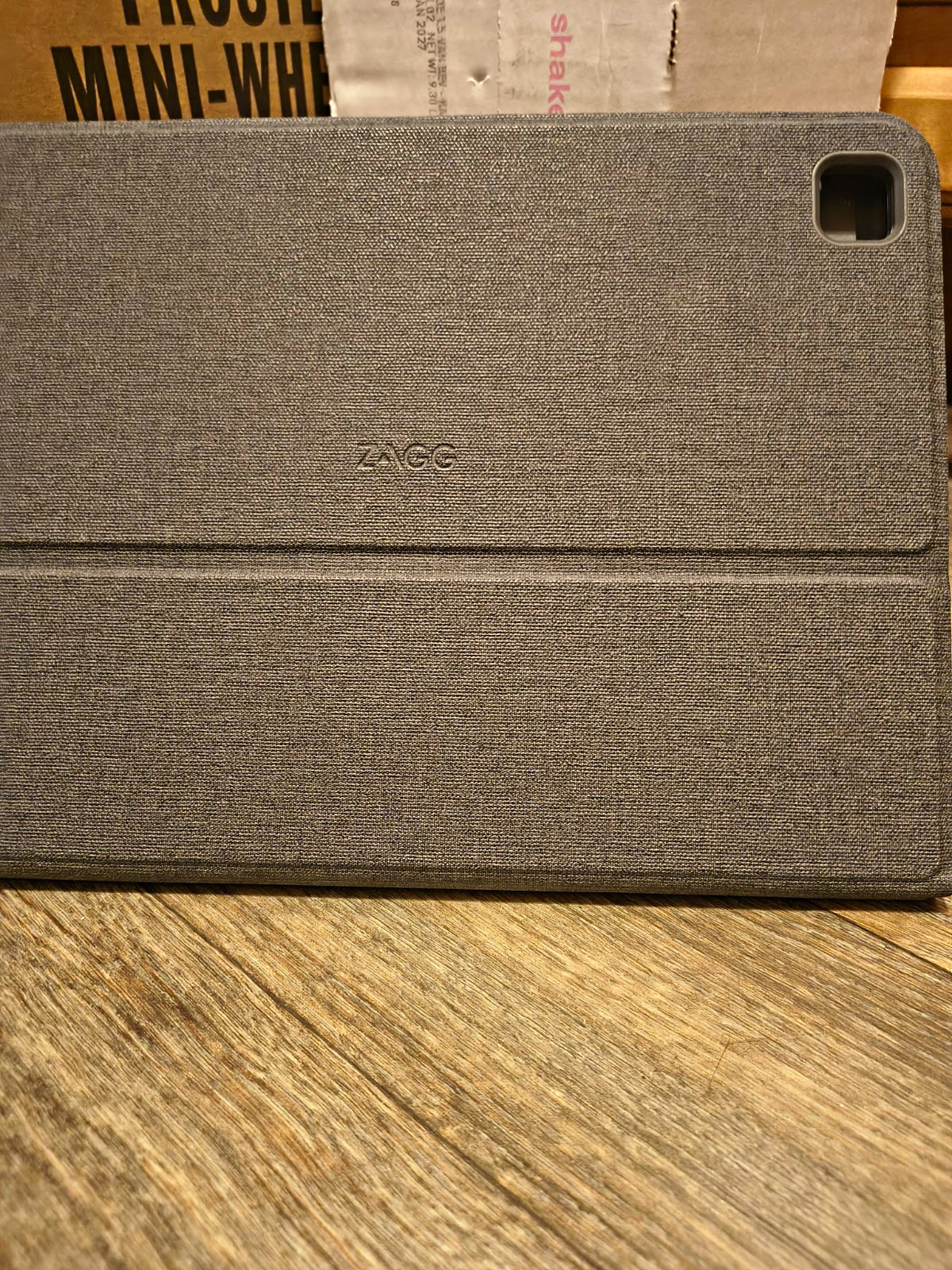 ZAGG Keyboard Folio/Case Gray Tablet Keyboard Cover with Integrated Stand