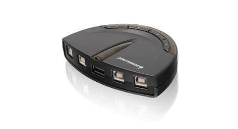 IOGEAR GUB431 4-Port PrinterShare USB GUB431, Wired, 1.82m, USB, 0 - 80%, 5 ~E~