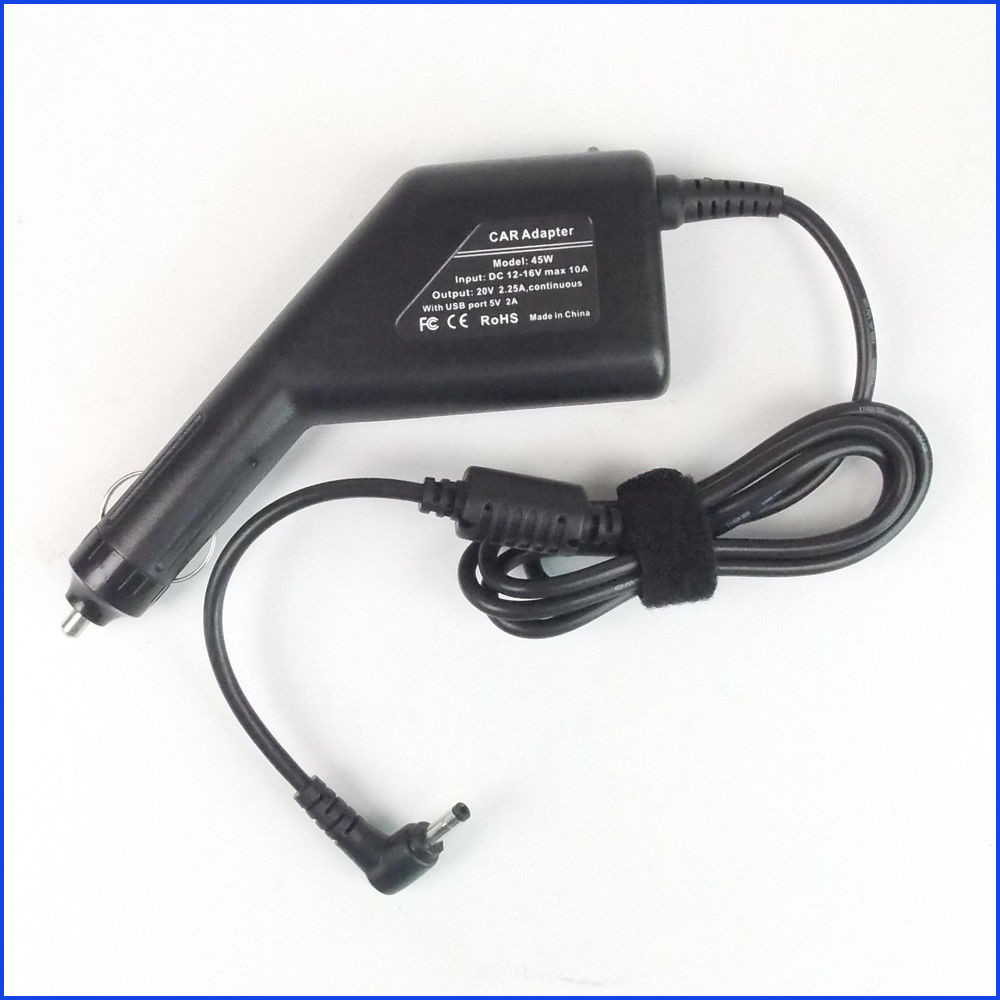 45W 20v 2.25A DC Car Charger Adapter for Lenovo IdeaPad 310-15IKB 80TV Laptop