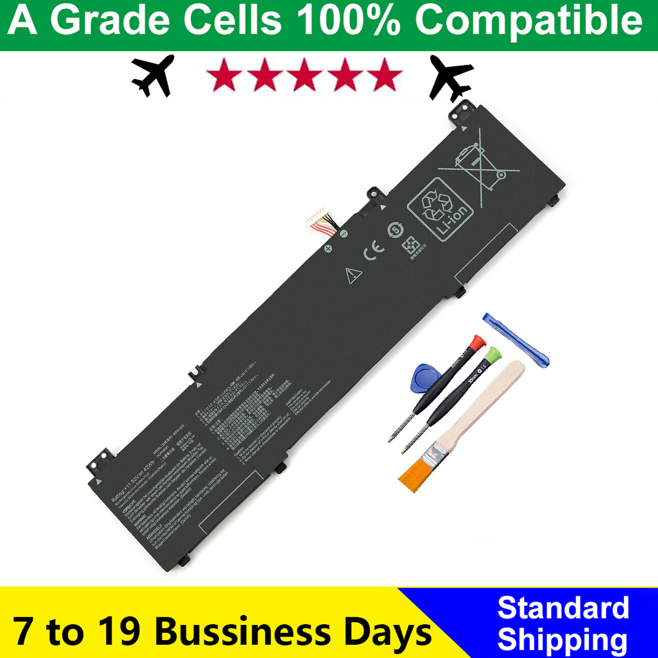 B31N1822 Battery For Asus ZenBook Flip 14 Q406 Q406DA UX462 UX462DA UM462DA 42WH