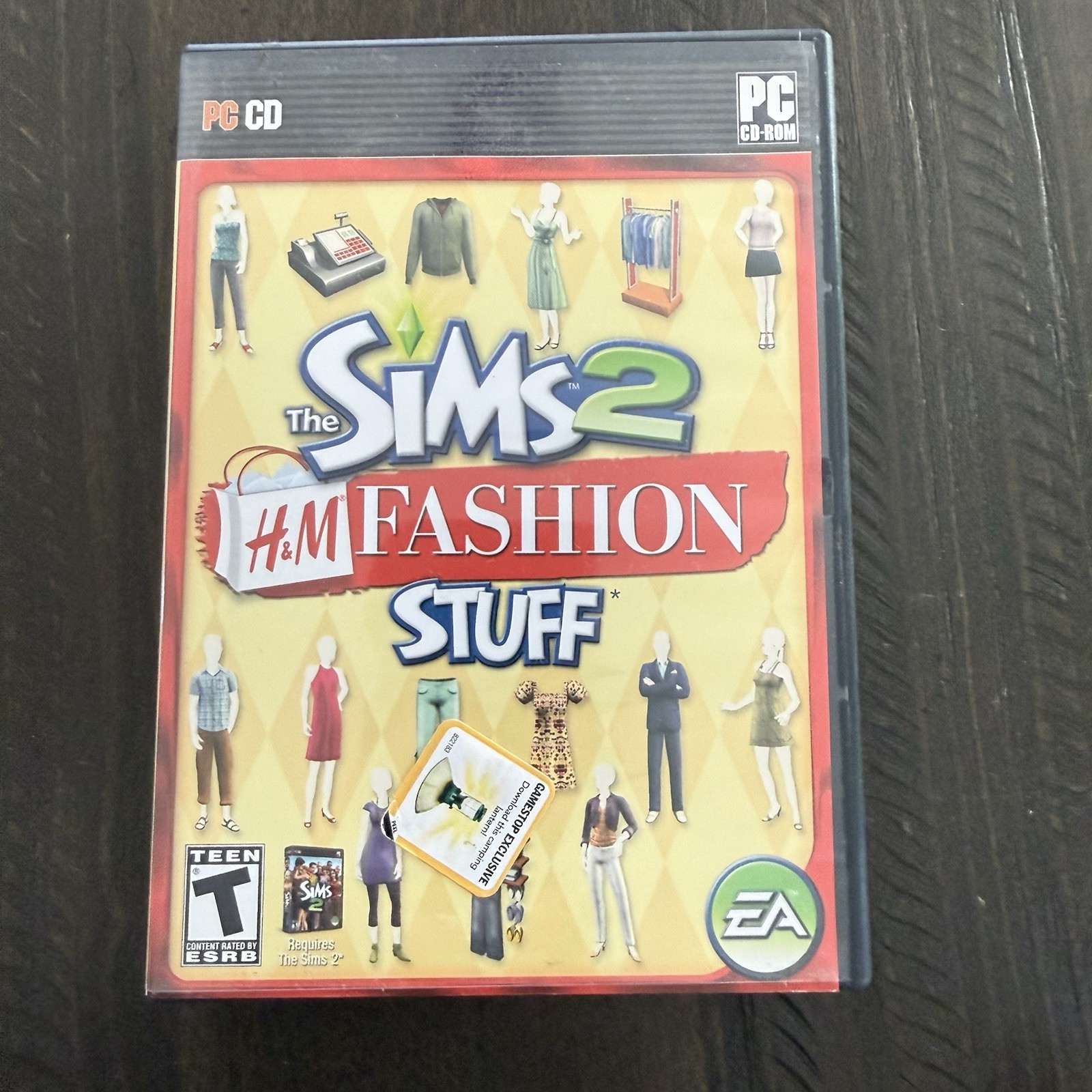 The Sims 2 H&M Fashion Stuff PC CD-ROM CIB 2007 EA Registration Code