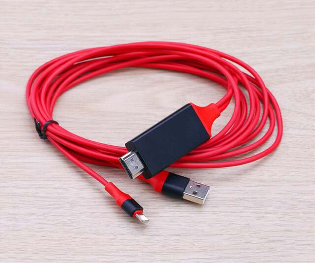 USB HDMI Cable Adapter Phone Share To TV for IPad IPhone 14 13 12 11 6 7 8 X XR