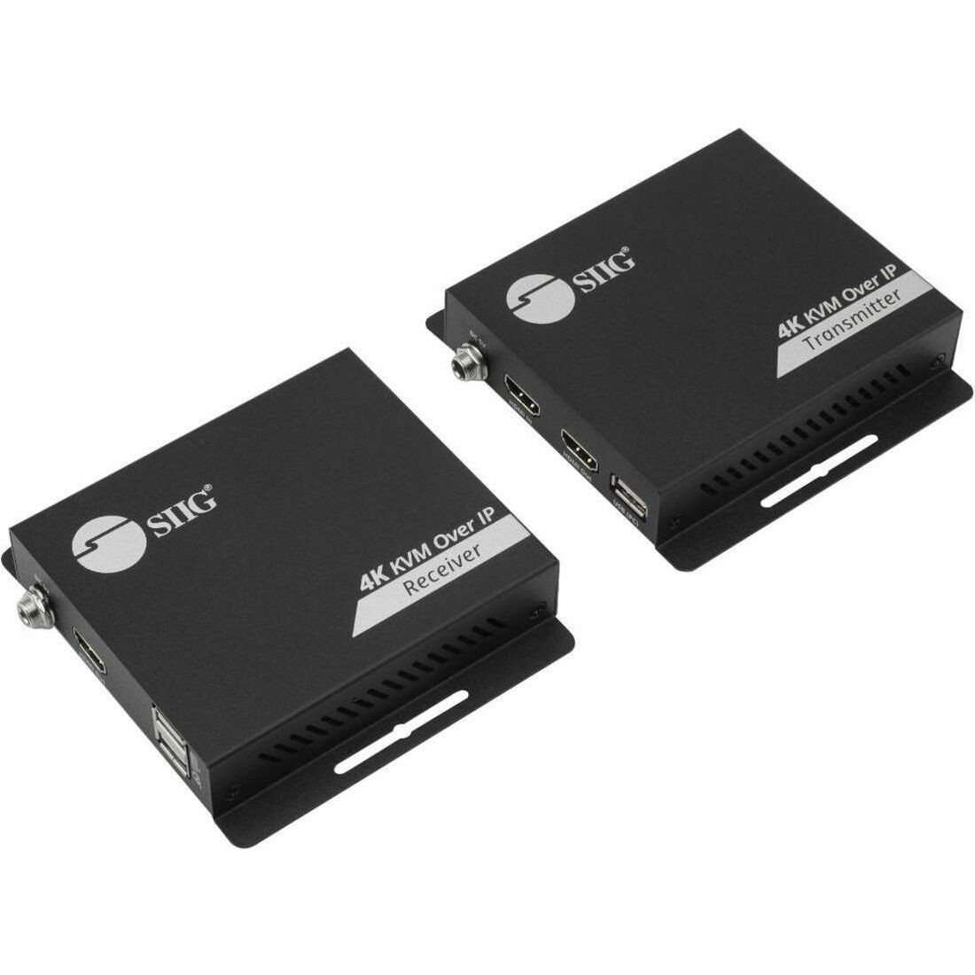 Siig CEH27R11S1 HDMI 4K30Hz KVM Over IP Extender 120m Black