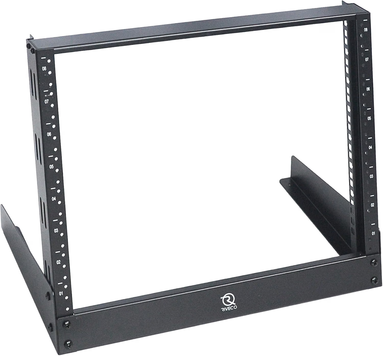8u Tabletop Rack for Audio & Network, Desktop Rack Shelf With Tappered Holes 