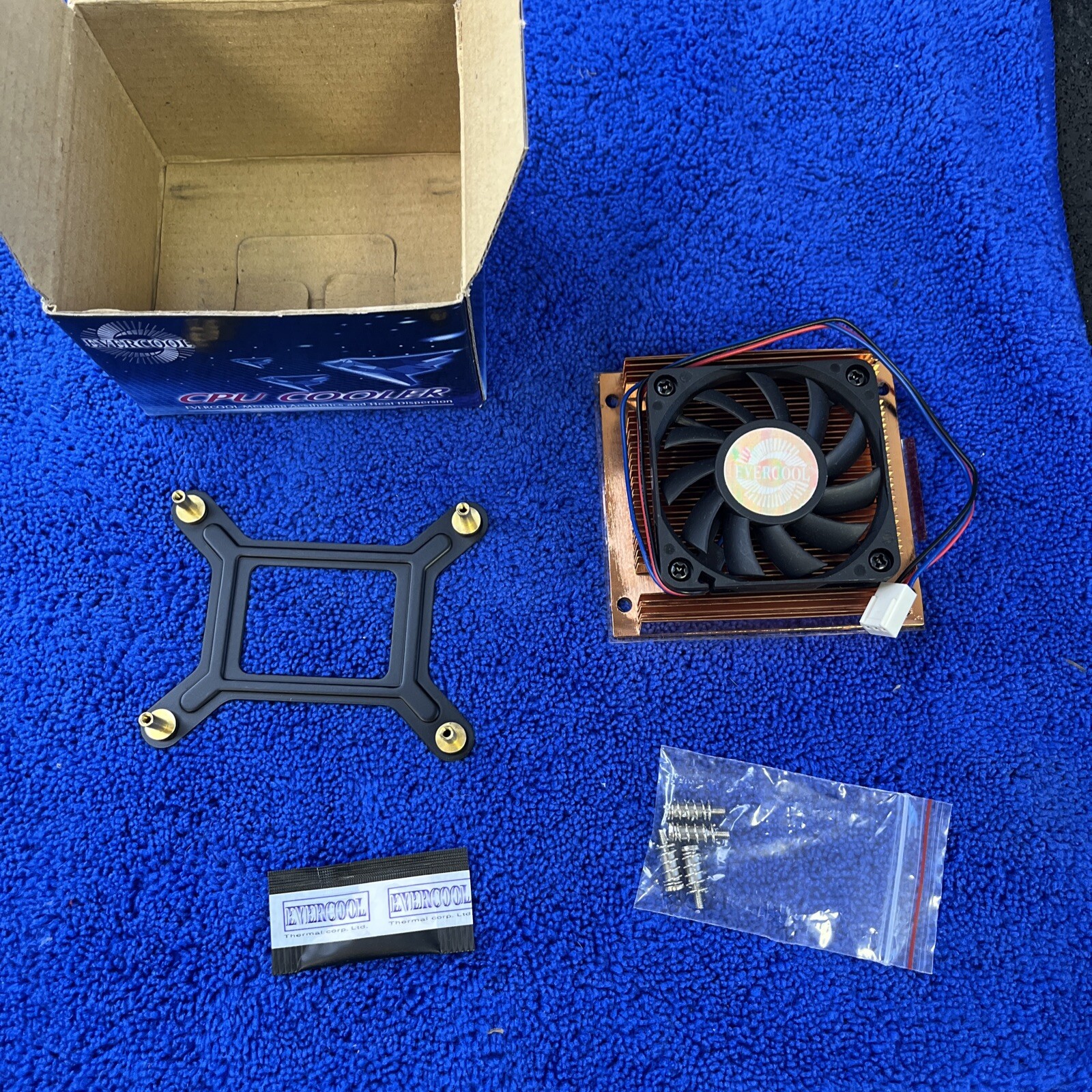Evercool Low Profile 1U/2U Server Intel P4 Socket 478 Copper Heatsink CPU Cooler