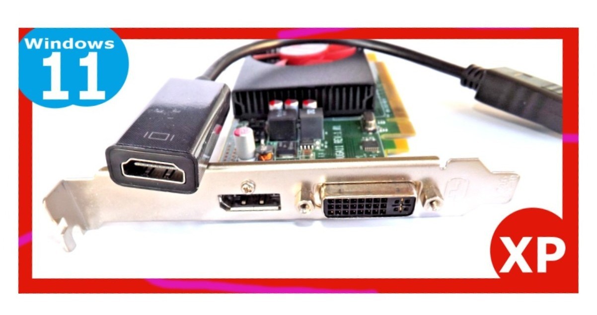RETRO XP or Windows 11 ✔️HDMI-DVI-DP✔️2GB GDDR5 Video Card✔️PCI-E 3.0✔️DELL✔️HP