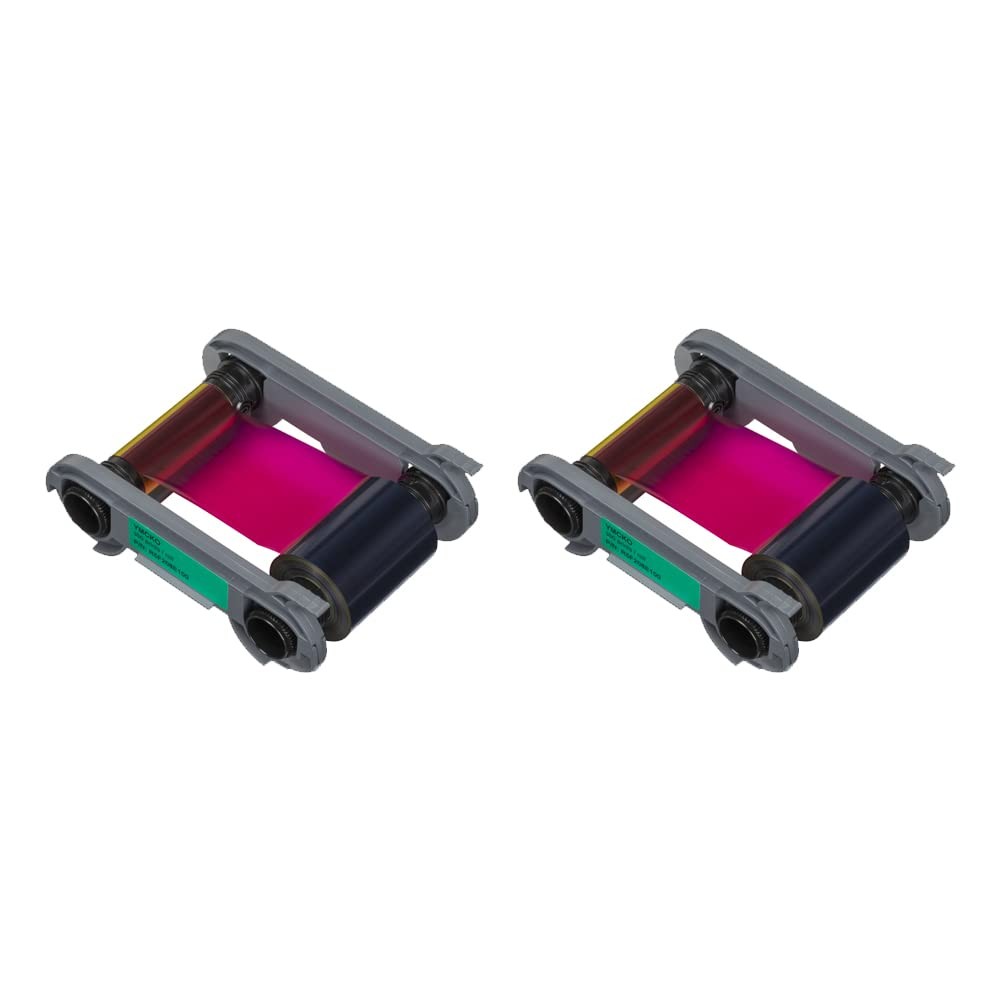 2 Pack - Evolis Primacy 2 R5F208A100 Color Ribbon - YMCKO - 300 Prints,,