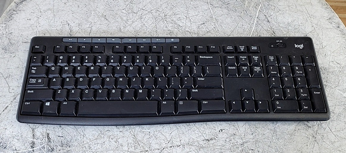 Logitech K270 820-006477 Wireless Keyboard SEE NOTES