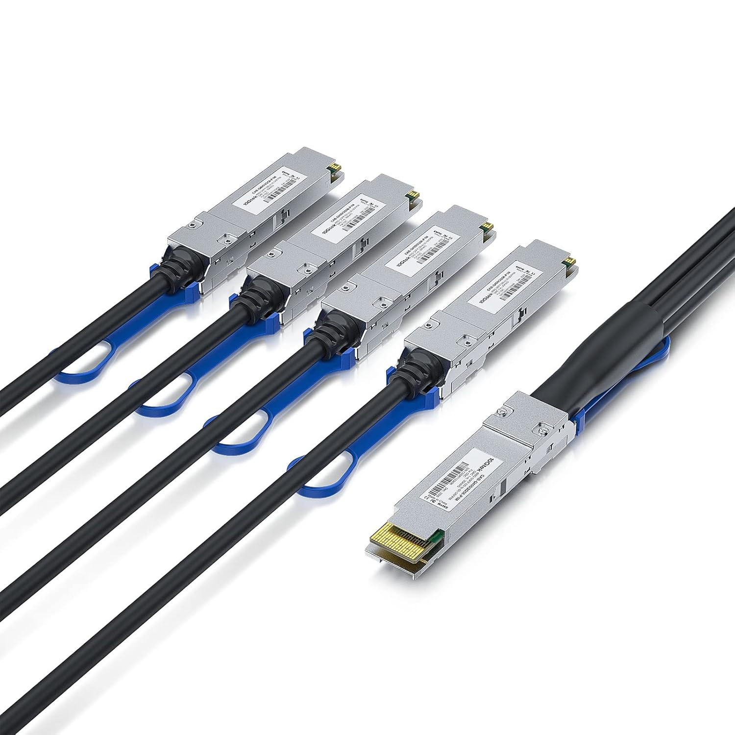 400G QSFP-DD(PAM4) to 4X 100G QSFP56, Passive Copper DAC Cable for Mellanox MCP7