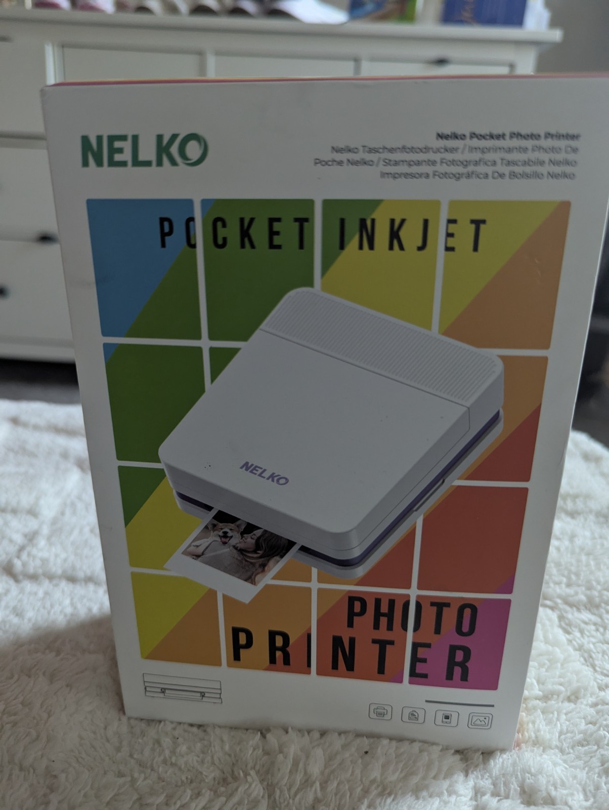 Nelko Pocket Inkjet, PP03 Color Mini Portable Printer - Minimal Usage 