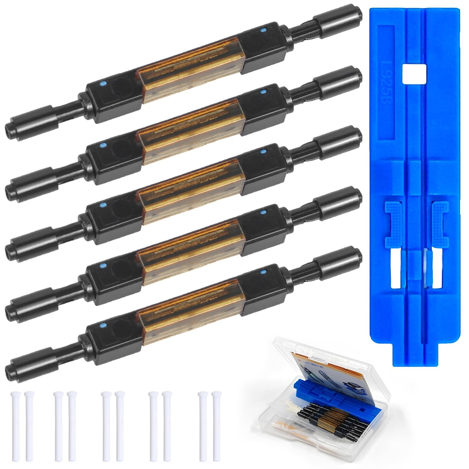 5-Pack Fiber Optic Quick Connector Optical Fiber Mechanical Splice for 0.25mm...