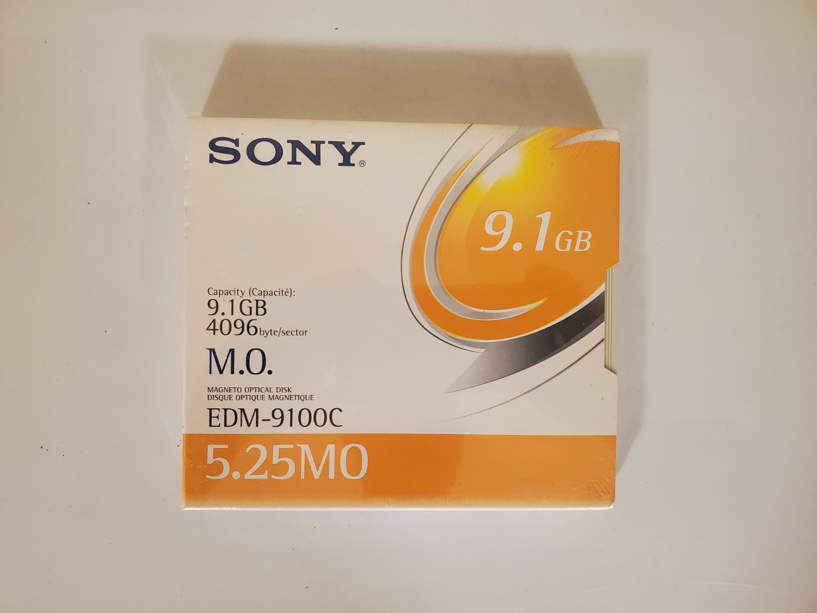 New SONY EDM-9100CWW 9.1GB R/W Optical Disk EDM9100C 5.25 MO Sealed