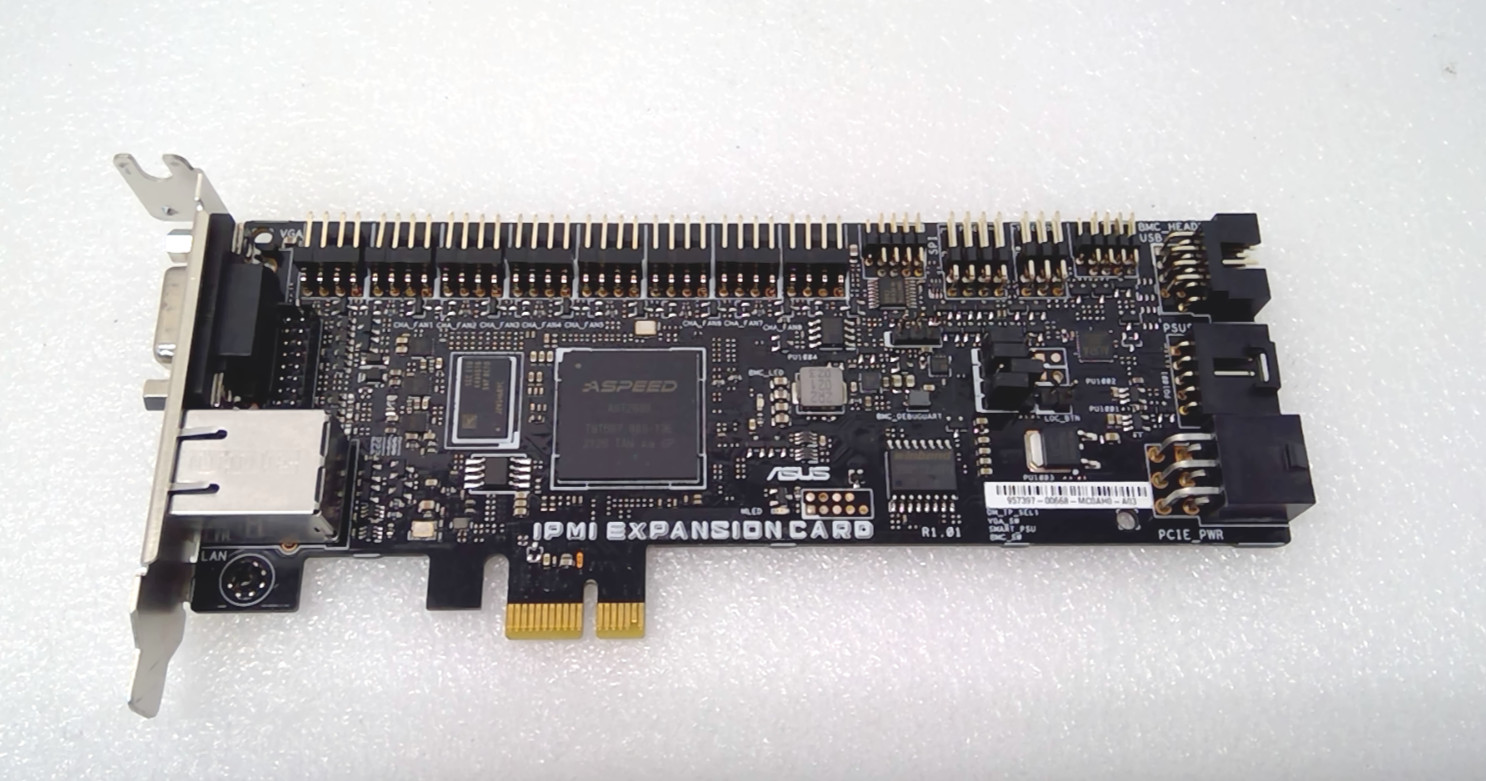 ASUS IPMI Expansion Card Remote Management LAN Card AST2600 v2 KVM PCIe 3.0 x1