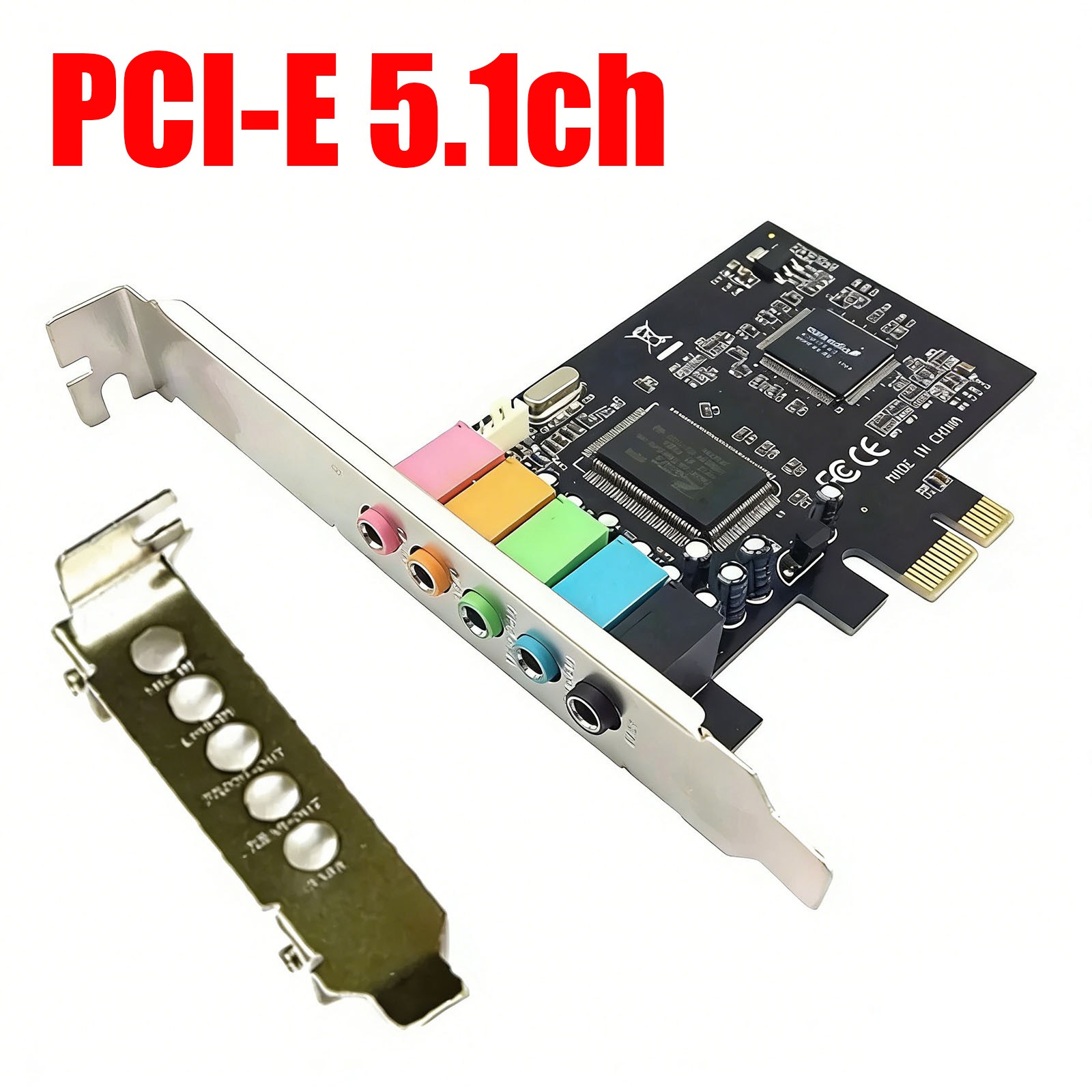 PCI-E Express 5.1ch CMI8738 Audio Sound Card w/Low Profile Bracket US Stock