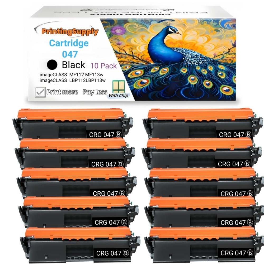 10PK CRG 047 Toner for Canon CRG-047 imageClass MF112 MF113 LBP112 LBP113W
