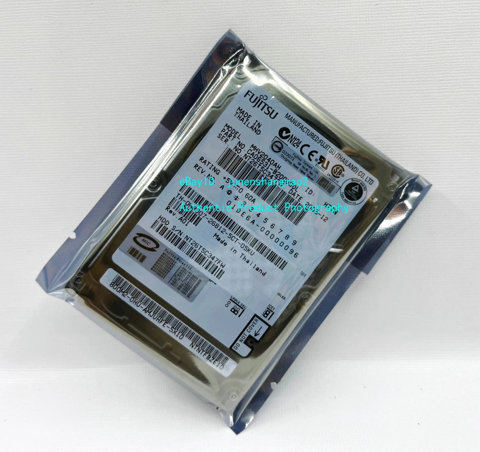 Fujitsu 40GB 5400RPM MHV2040AH IDE 2.5-inch notebook hard drive