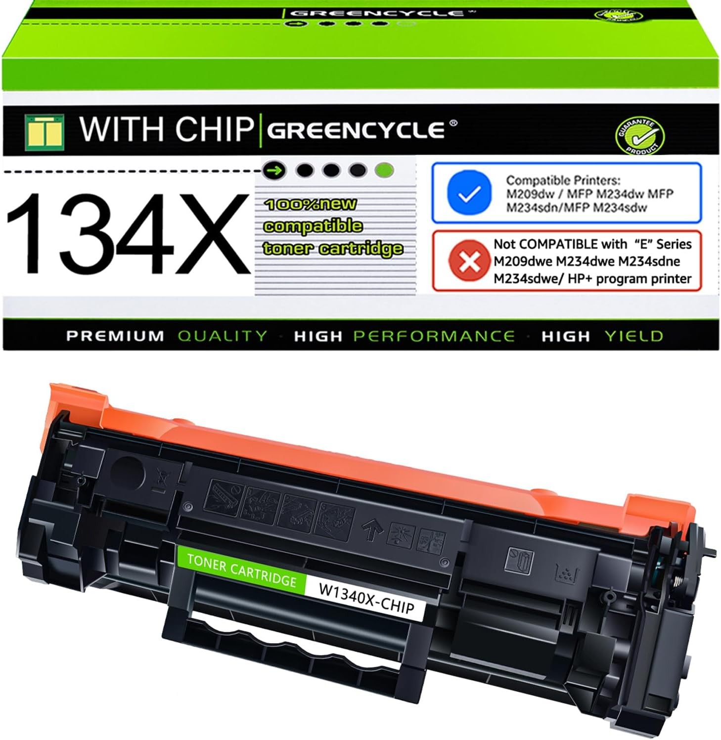 1-4PK W1340X Toner Cartridge With Chip for HP LaserJet M209dw MFP M234dw M234sdn