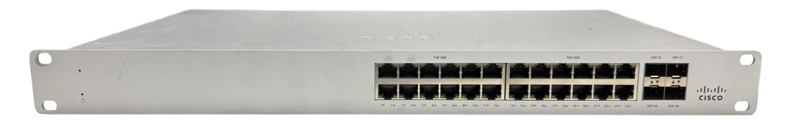 Cisco Meraki MS120-24P 24-Port Rack-Mountable Ethernet Switch - UNCLAIMED
