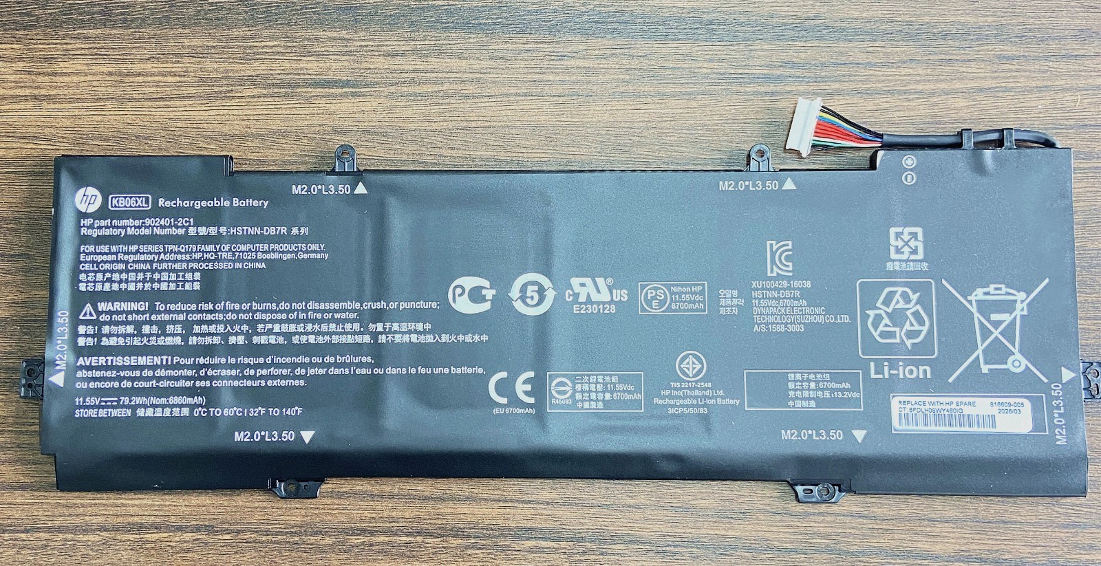 Genuine KB06XL KBO6X Battery Fr Spectre X360 15-BL0XX 15-BL1XX 15-BL112DX series