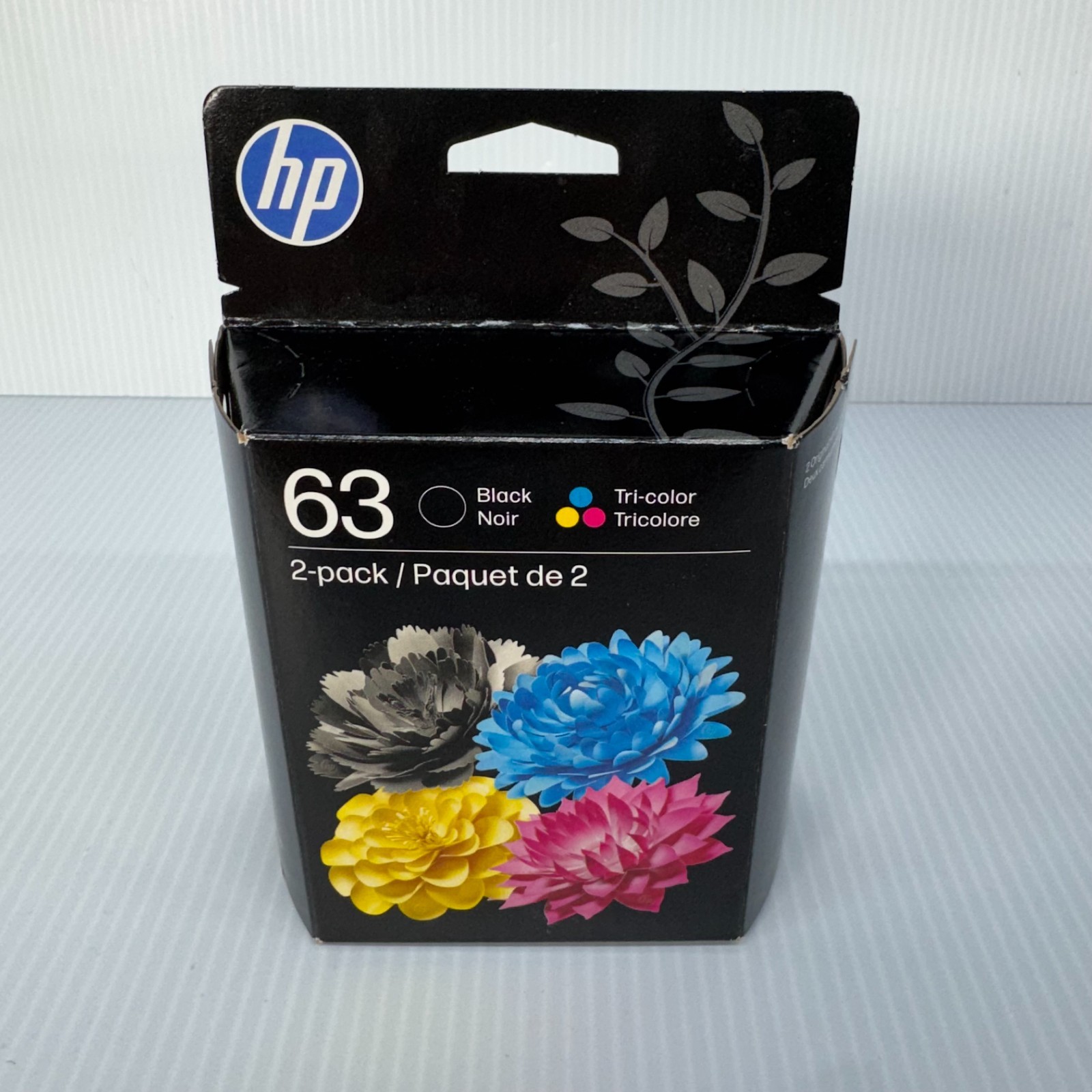 Genuine HP 63 Ink Cartridge 2-Pack Black & Tri-Color Exp. Oct 2027