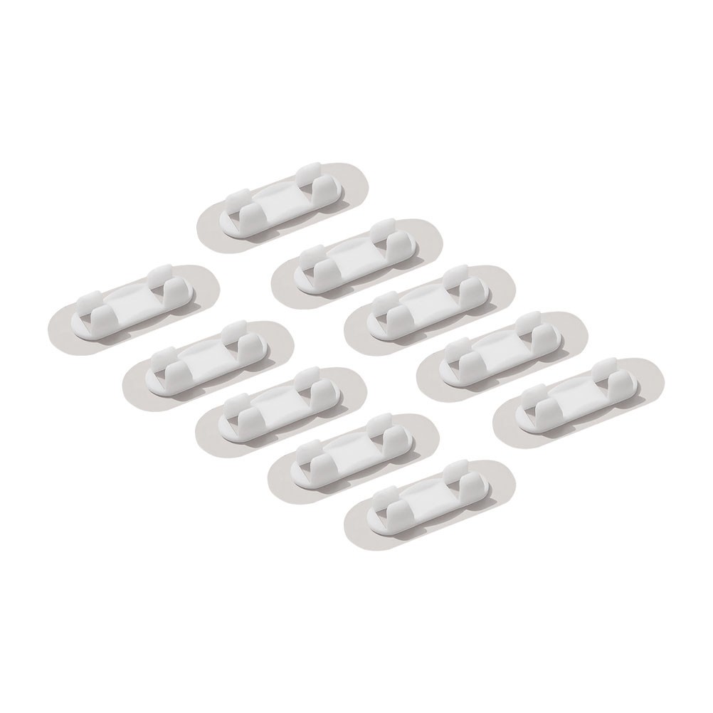 10Pcs Adhesive Wire Organizer Plastic Cable Clips Durable Household Wire Clip