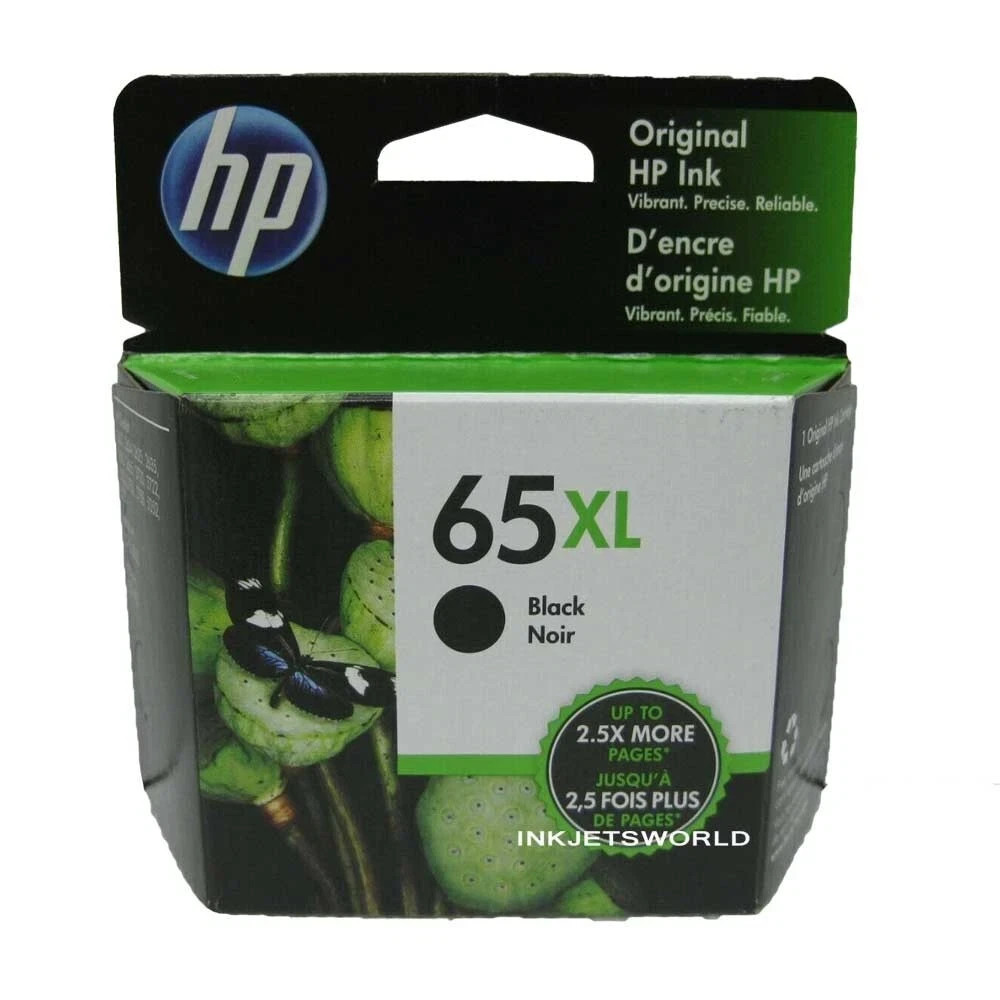 HP 65XL Black Genuine Ink Cartridge N9K04AN#140 exp2026
