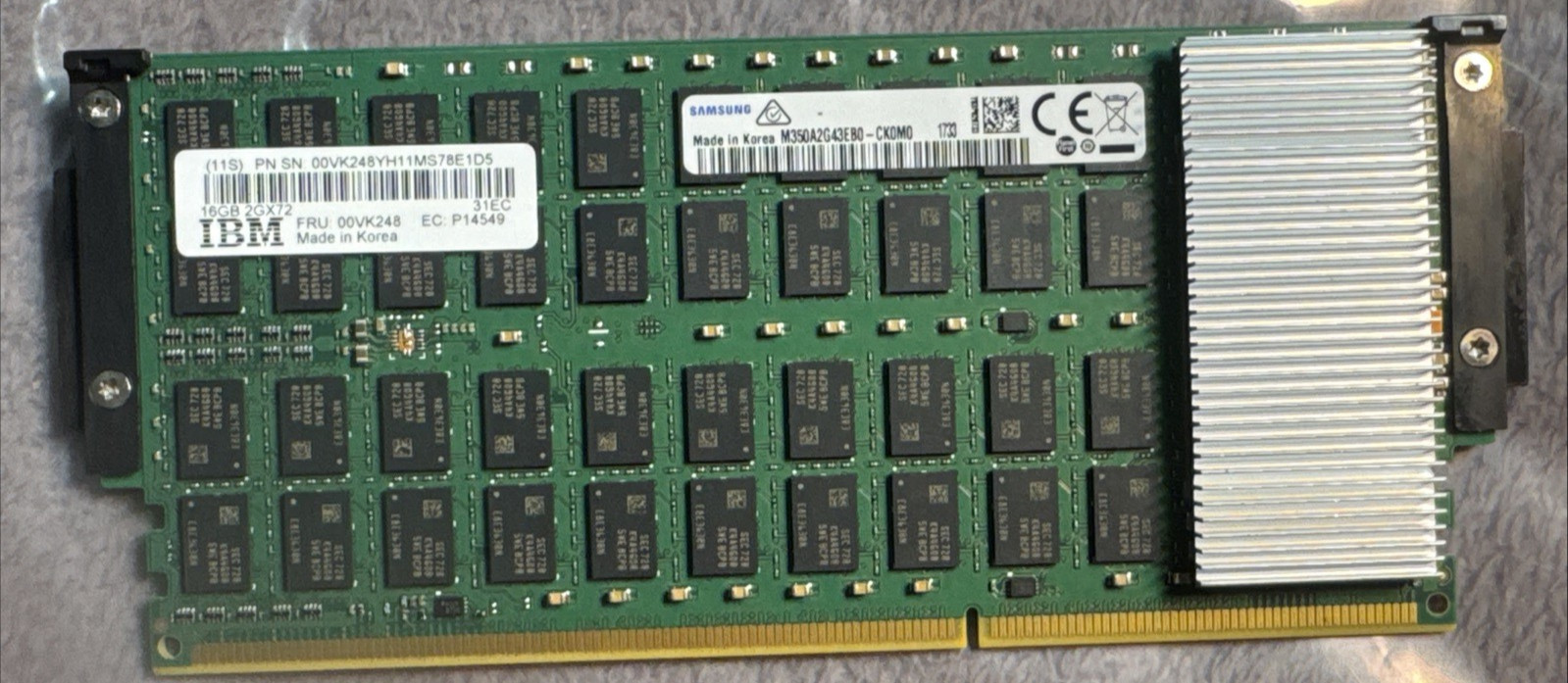 SAMSUNG  M350A2G43EB0-CK0 IBM 00VK253 16Gb DDR4 SERVER MEMORY