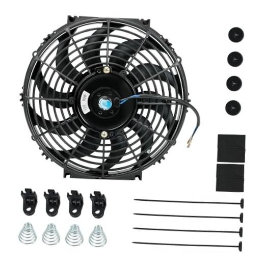 12 inch 12V Universal Slim Pull Push Electric Radiator Cooling Fan with 12"