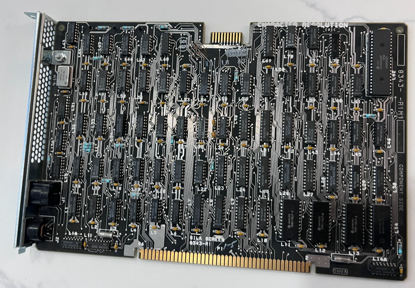 Vintage Wang 9343-R1 PM001-B Monochrome Video Display Card PC-XC PC-001 Untested