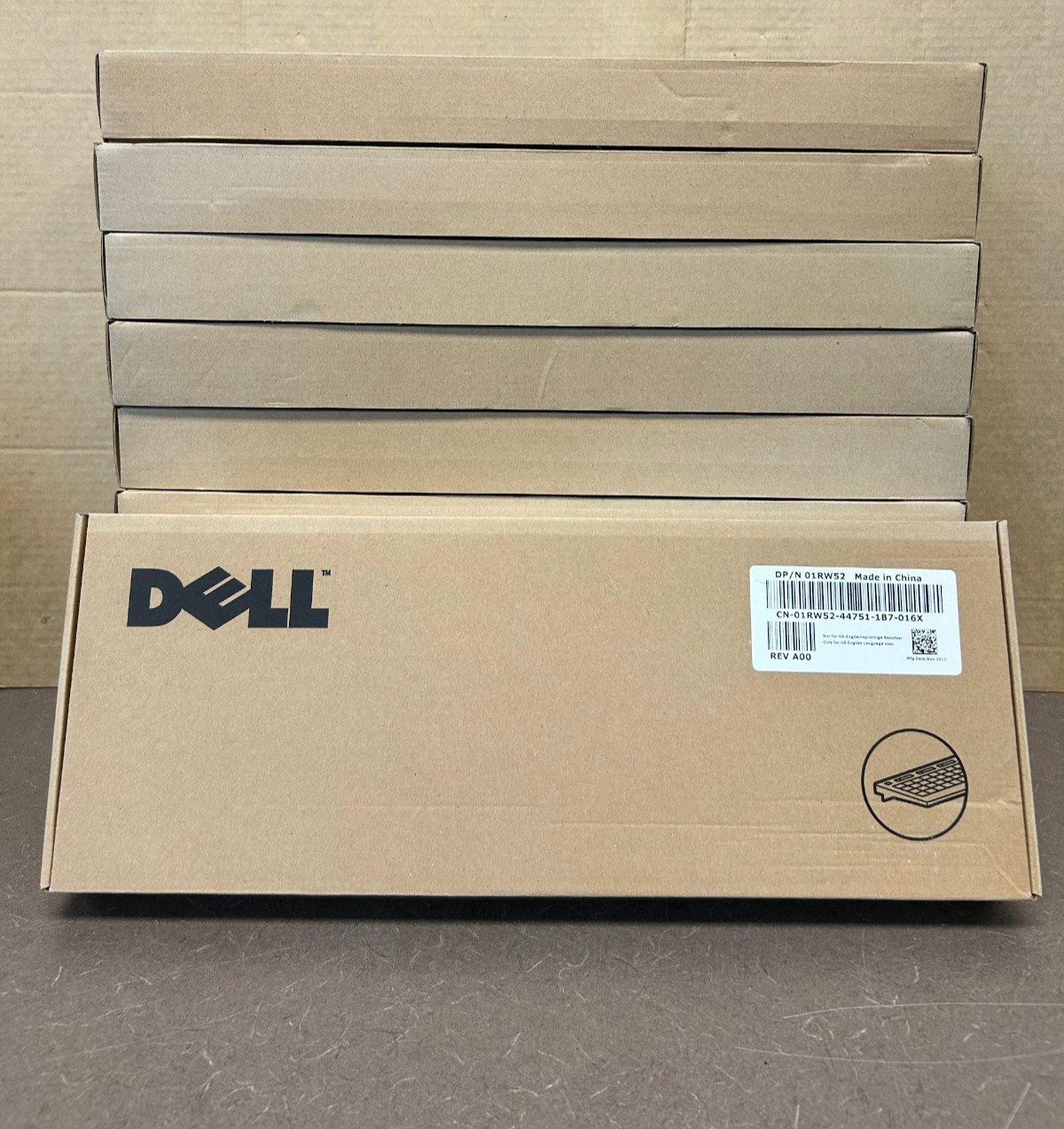 LOT OF 10) Dell KB522 Business Multimedia Wired Keyboard Black New in Box #95