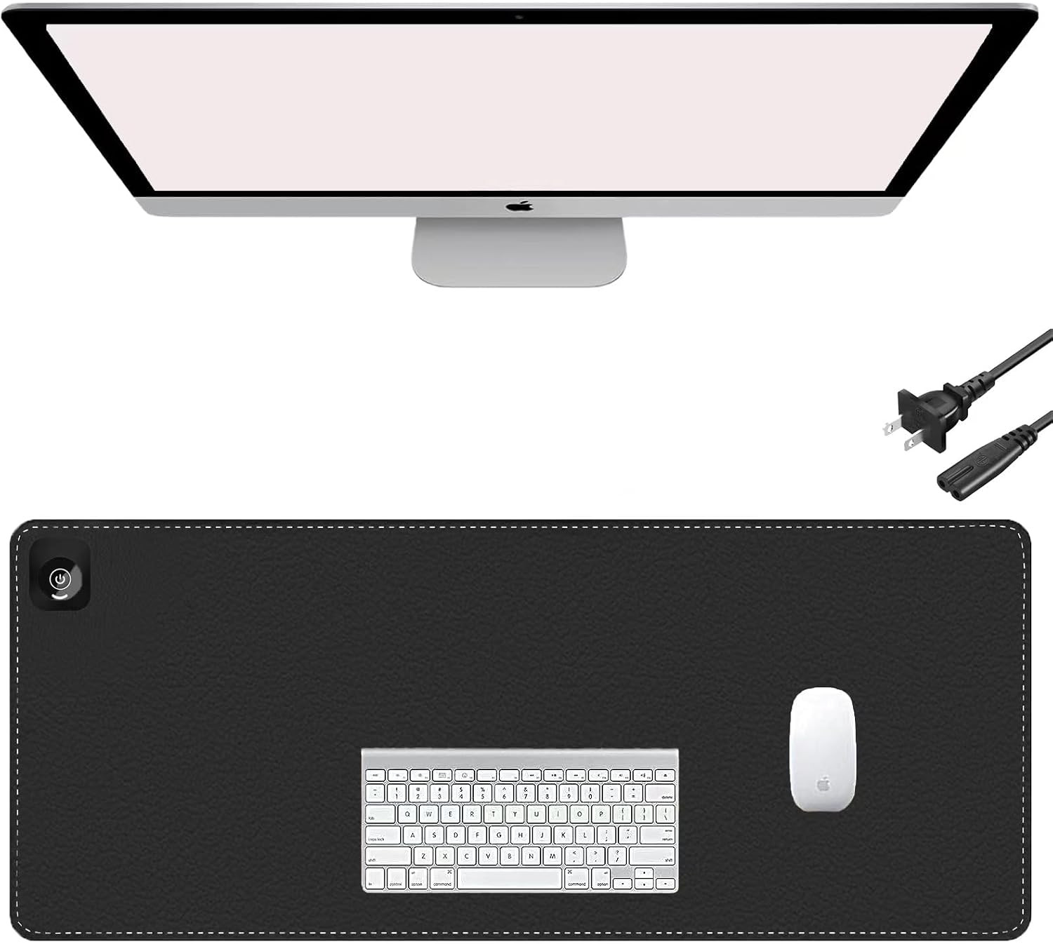 Heated Desk Pad & Mouse Pad – Adjustable Temp & Auto Shut-Off, Large