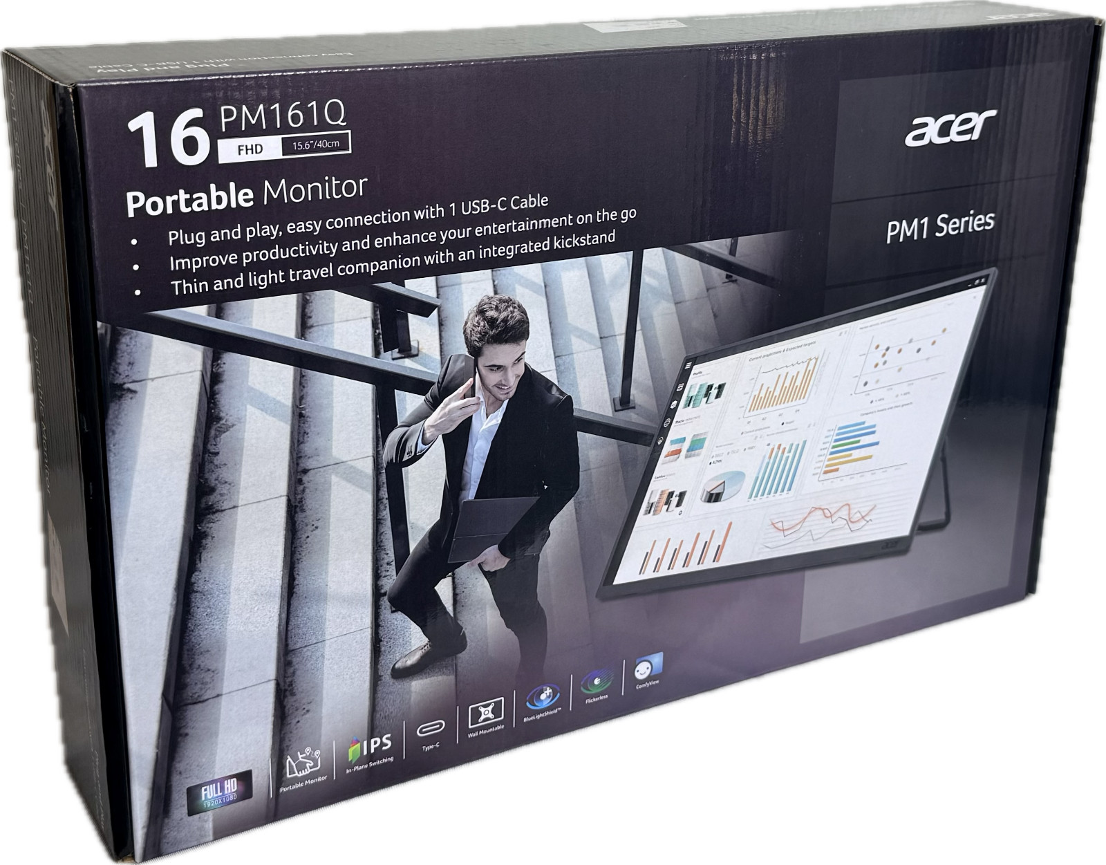 Acer PM161Q Series Portable Monitor 15.6" (New in Box/Unused)