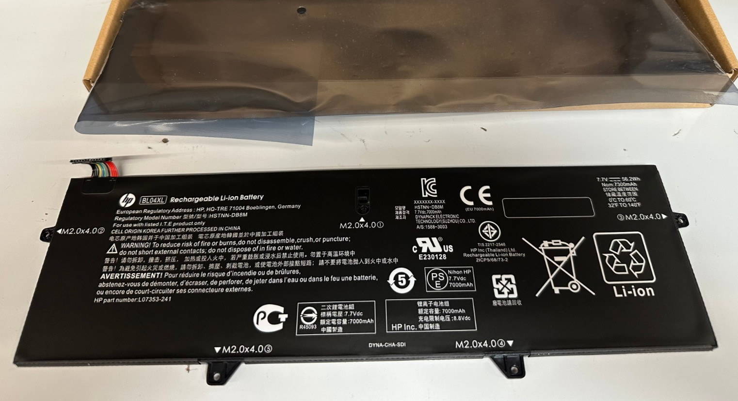Genuine OEM BL04XL Battery For HP EliteBook x360 1040 G5 HSTNN-UB7N L07353-2C1