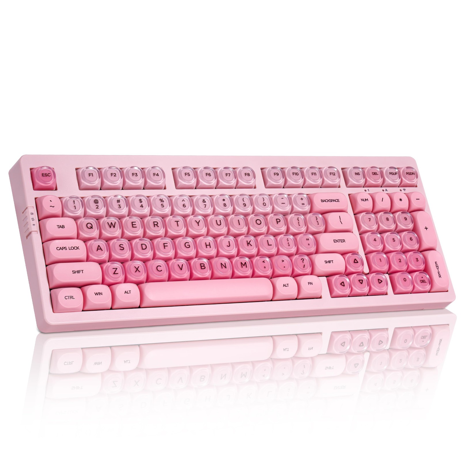 ZORNHER ZH980 Foundation Mechanical Keyboard,95% Pink Creamy Keyboard with Nu...