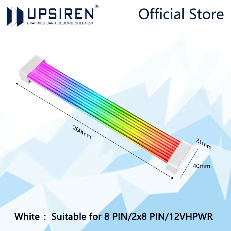 UPSIREN Bendable ARGB Light Board,Suitable For Graphics Card 24pin/8pin/2x8pin T