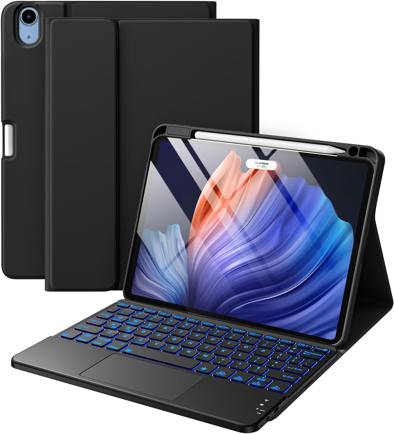 Harvopu for iPad Air 11 Inch & Air 5th 4th Generation Case with Keyboard