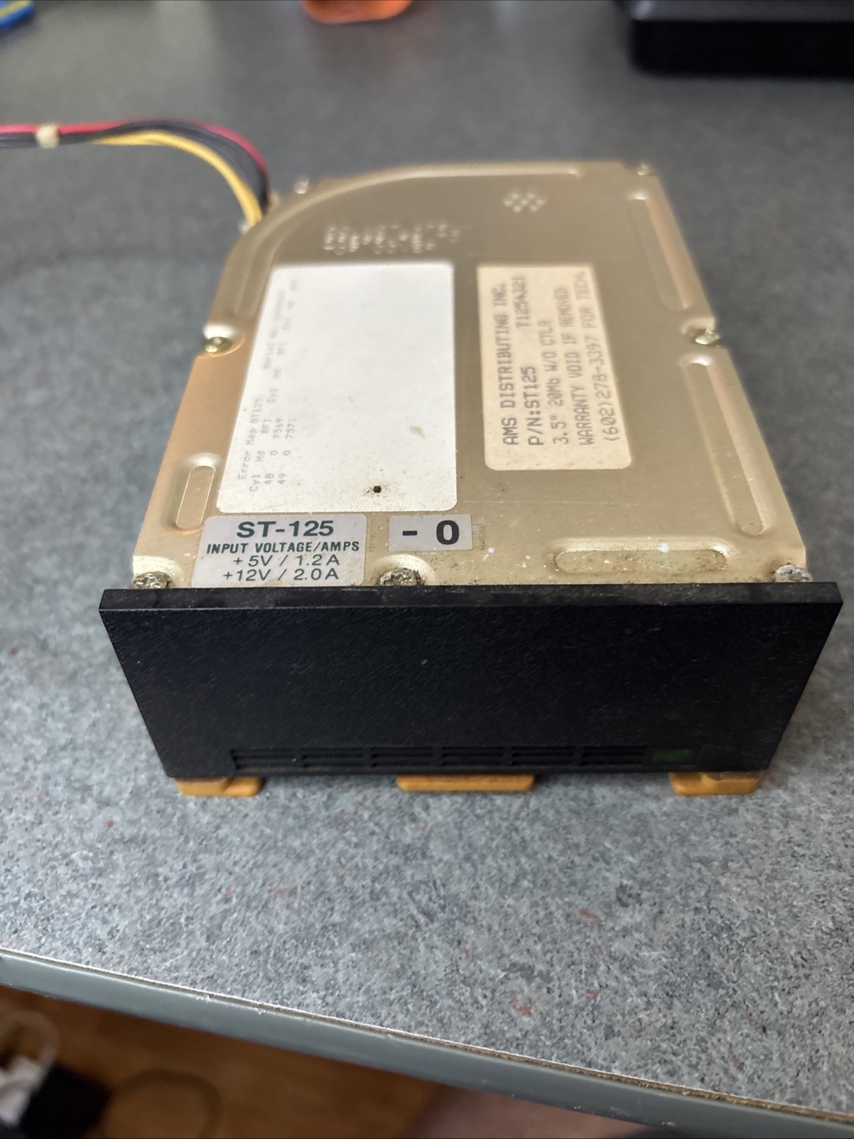 Seagate Model ST-125 Vintage (untested) Clean Internals.