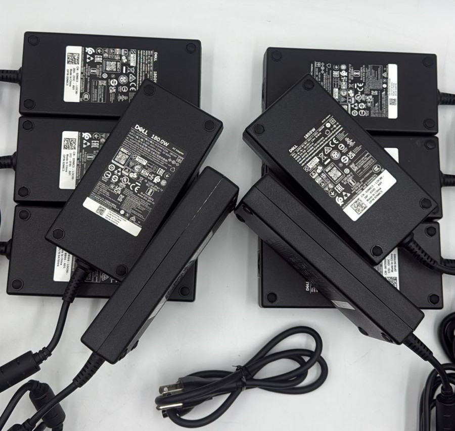 Lot of 10 - Genuine Dell 180W 19.5V 9.23A Large Tip AC Adapters/Chargers 47RW8