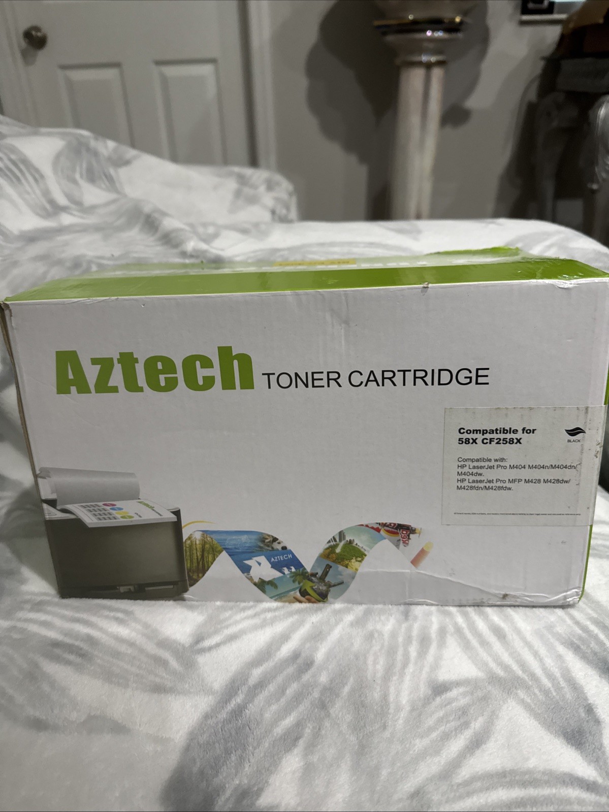 Aztech Compatible Toner Cart Replacement for HP 58X CF258X Black 2 Pack