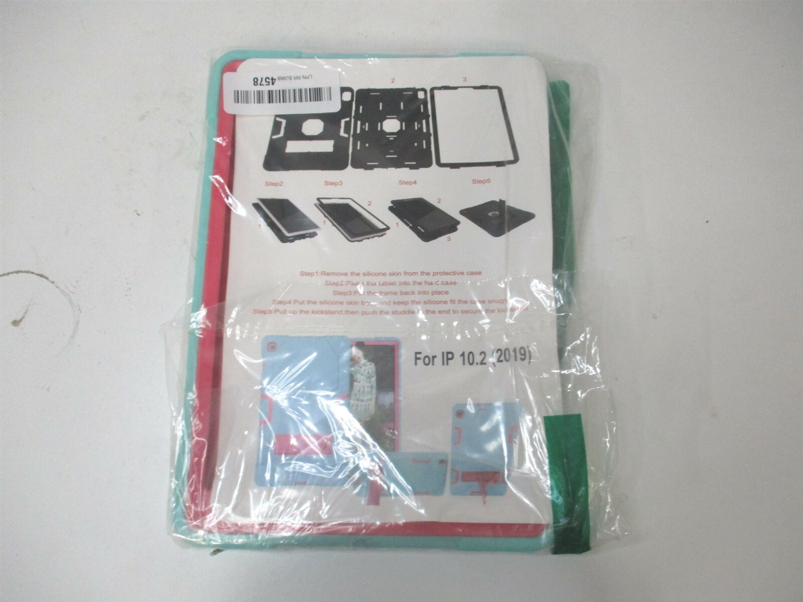 Hybrid Shockproof Rugged Drop Protection Cover with Kickstand for iPad 10.2 Inch