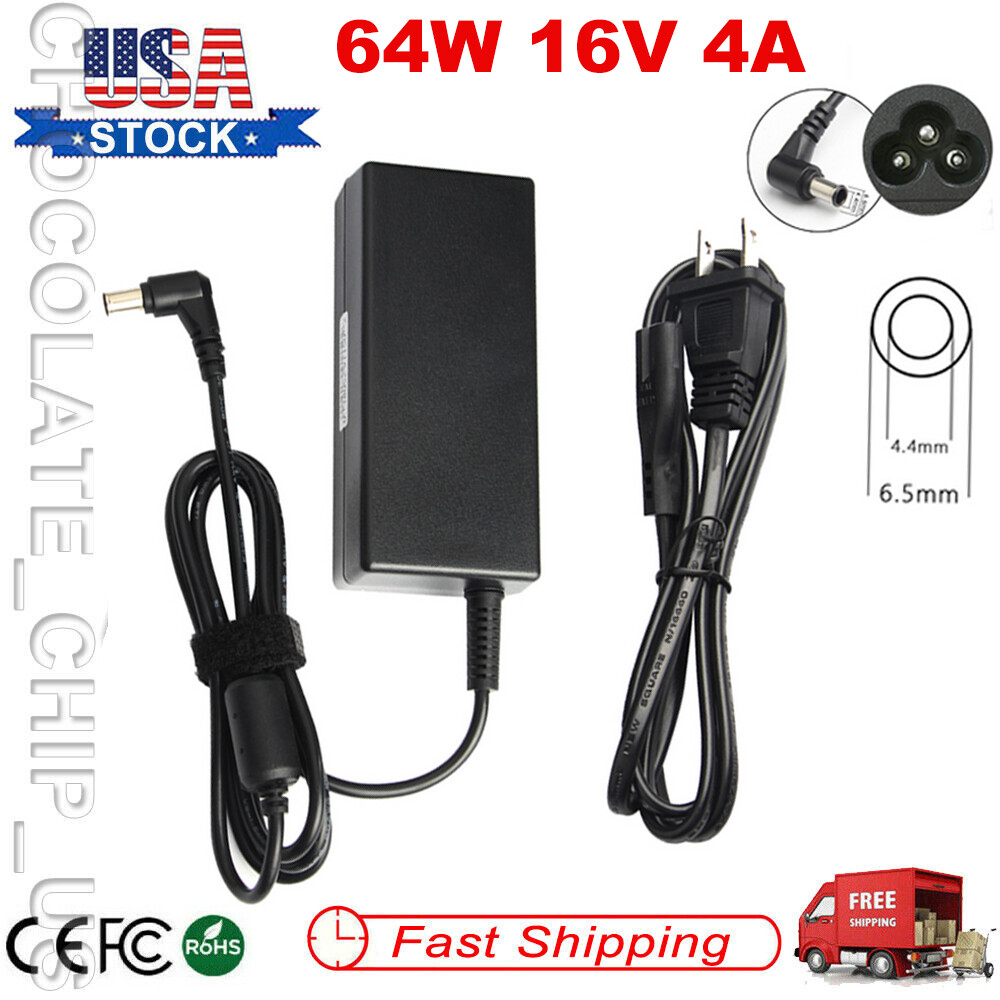 16V 4A AC Adapter Charger Power For Sony VGP-AC16V13 VGP-AC16V19 VGP-AC16V14/V10