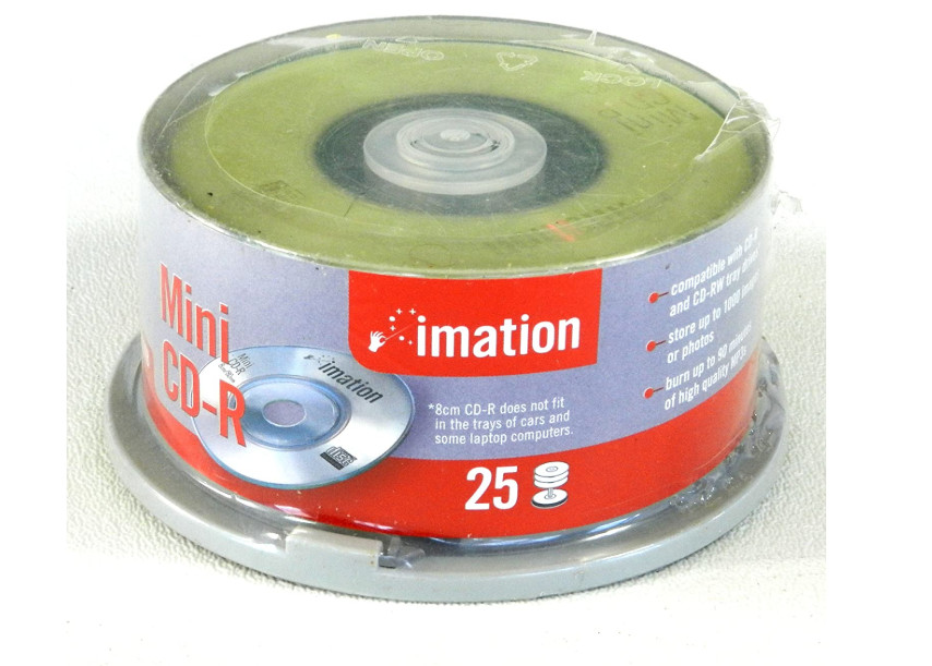 New sealed retail pack.  25 Imation MINI CD-R 
