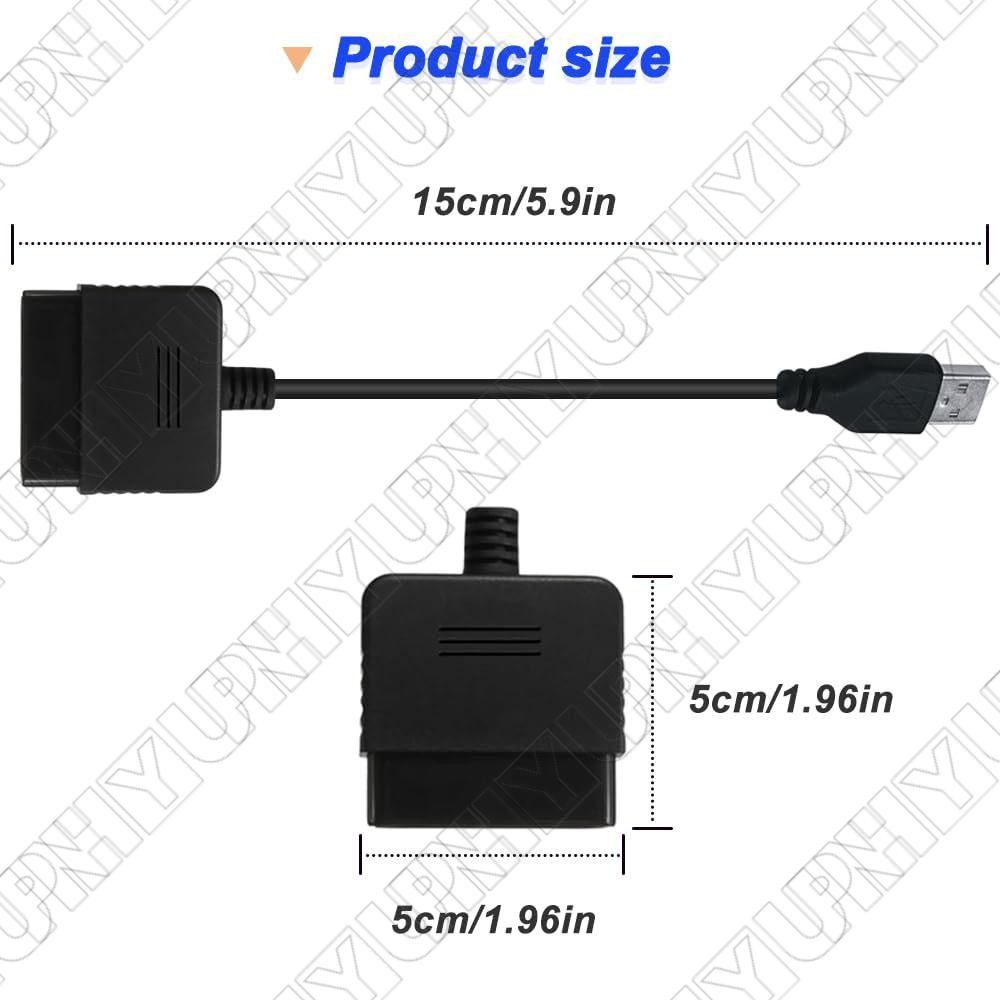 1 x Adapter Cable Converter 15cm for PS2 controller with your for PS3 or PC