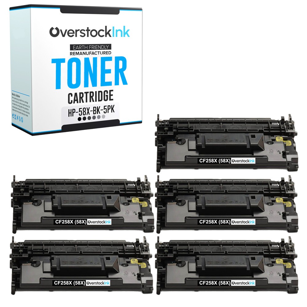 5PK Replacement OSI 58X Toner Cartridges for HP LaserJet Pro M404dn M404dw M404n