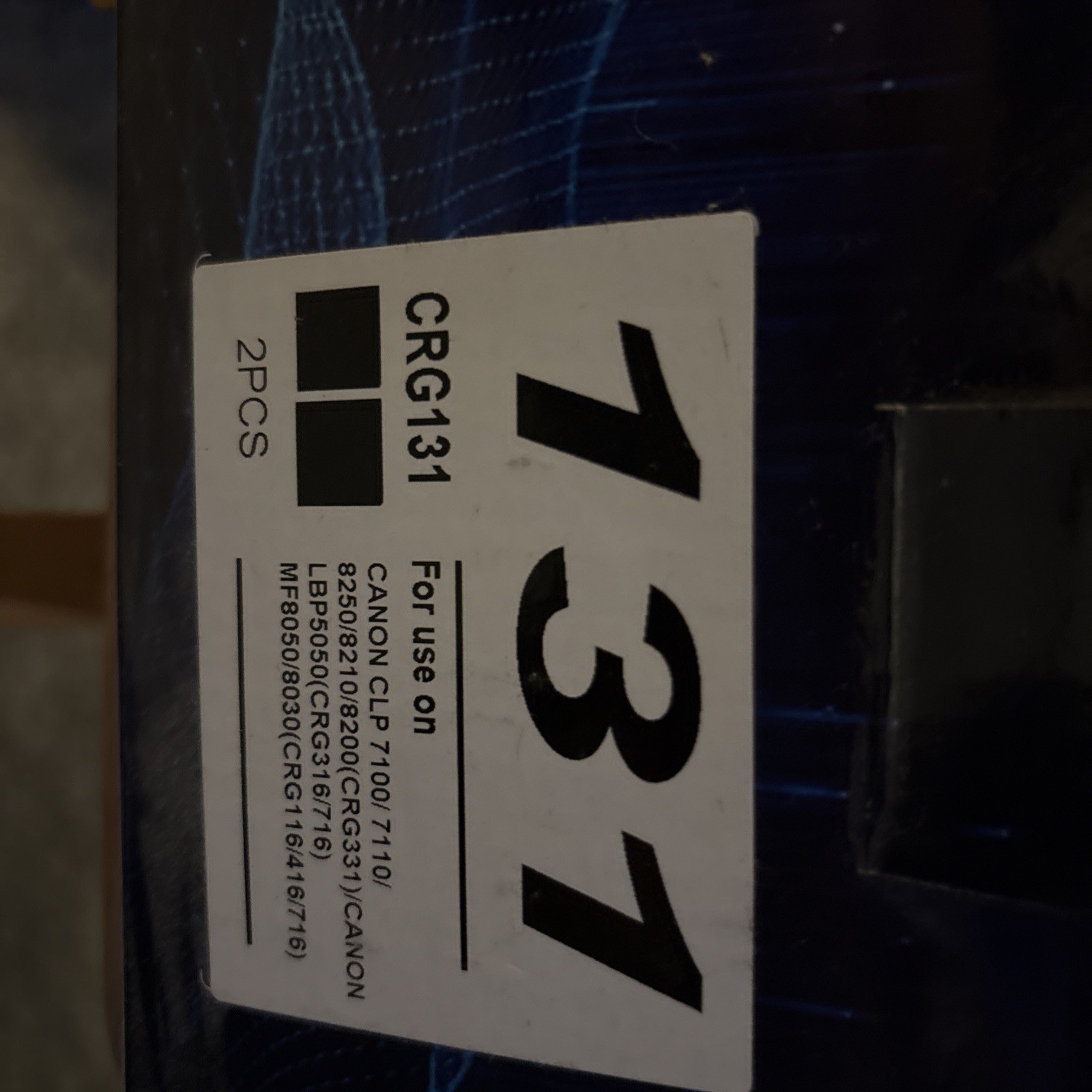 CRG-131 Toner Cartridge Compatible for Canon   - Black